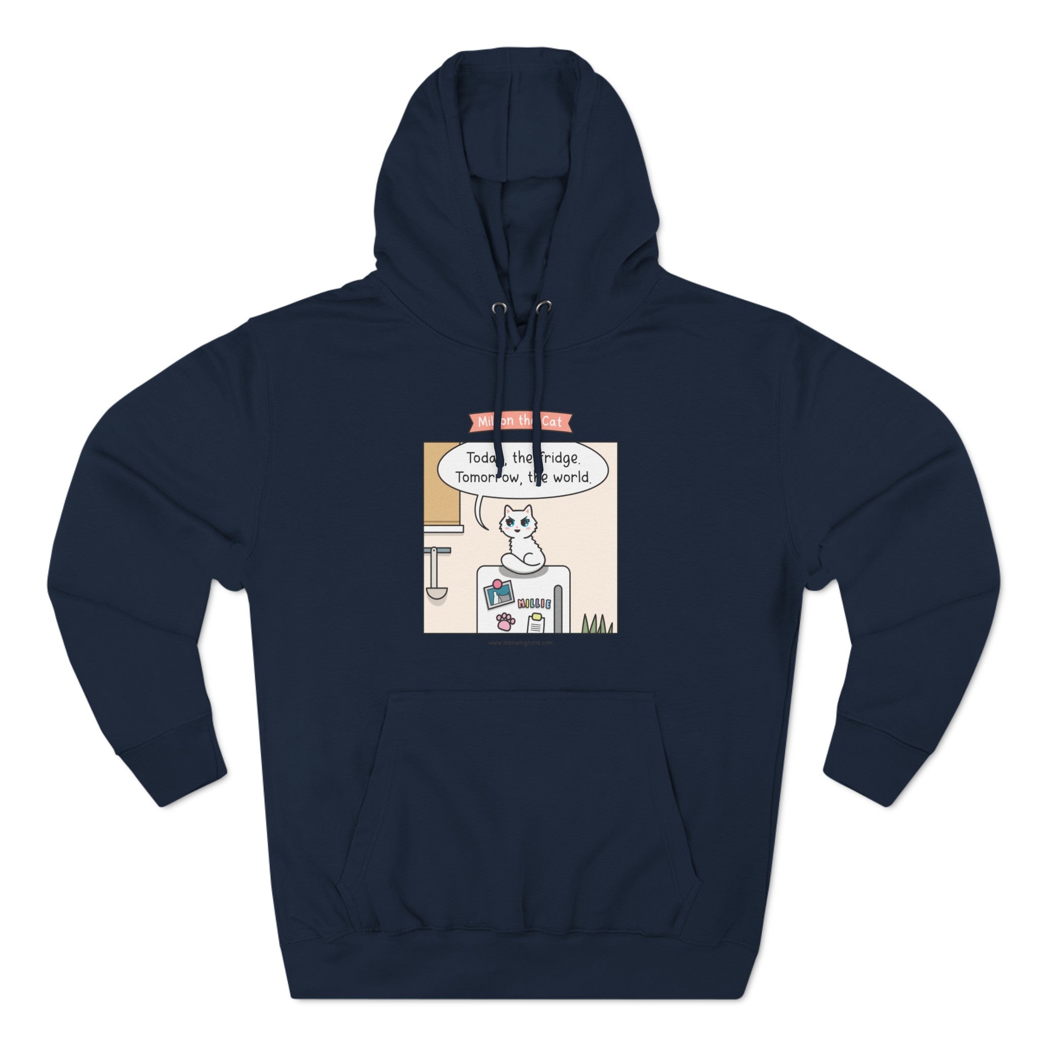World Domination Cat Comic Hoodie