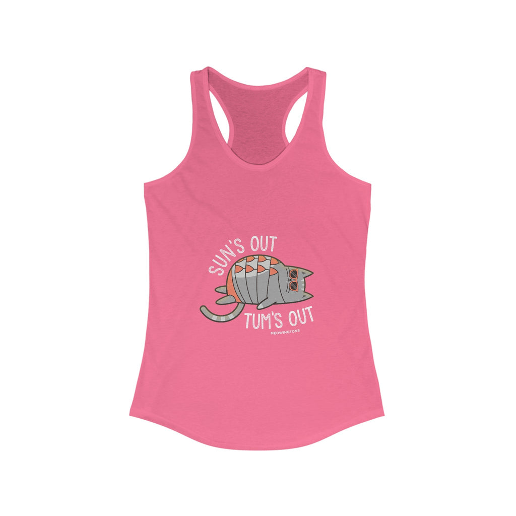 Sun's Out, Tum's Out Racerback Tank Top