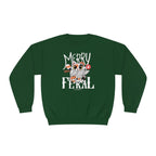 Merry & Feral Christmas Cat Sweatshirt