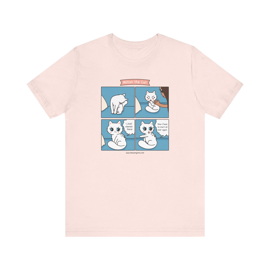 Cat Grooming Comic T-Shirt