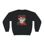 Merry & Feral Christmas Cat Sweatshirt