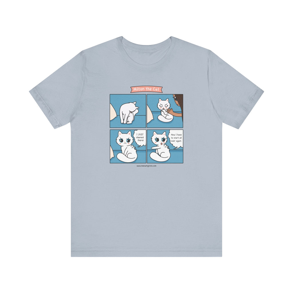 Cat Grooming Comic T-Shirt