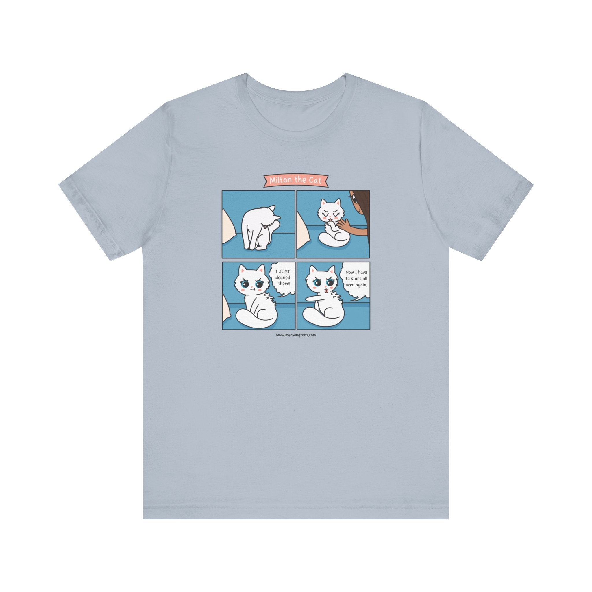 Cat Grooming Comic T-Shirt