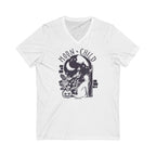 Moon Child V-Neck Cat T-Shirt