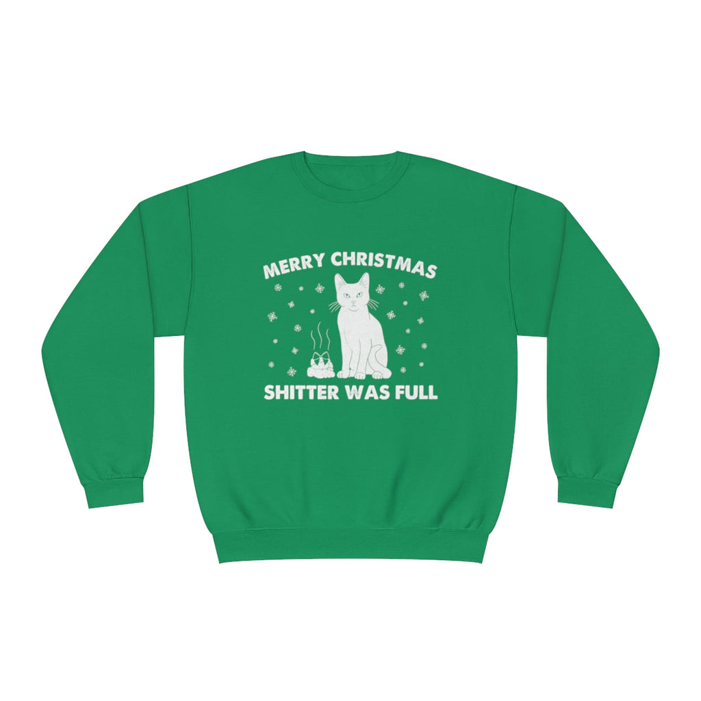 Shitter's Full Christmas Cat Sweatshirt