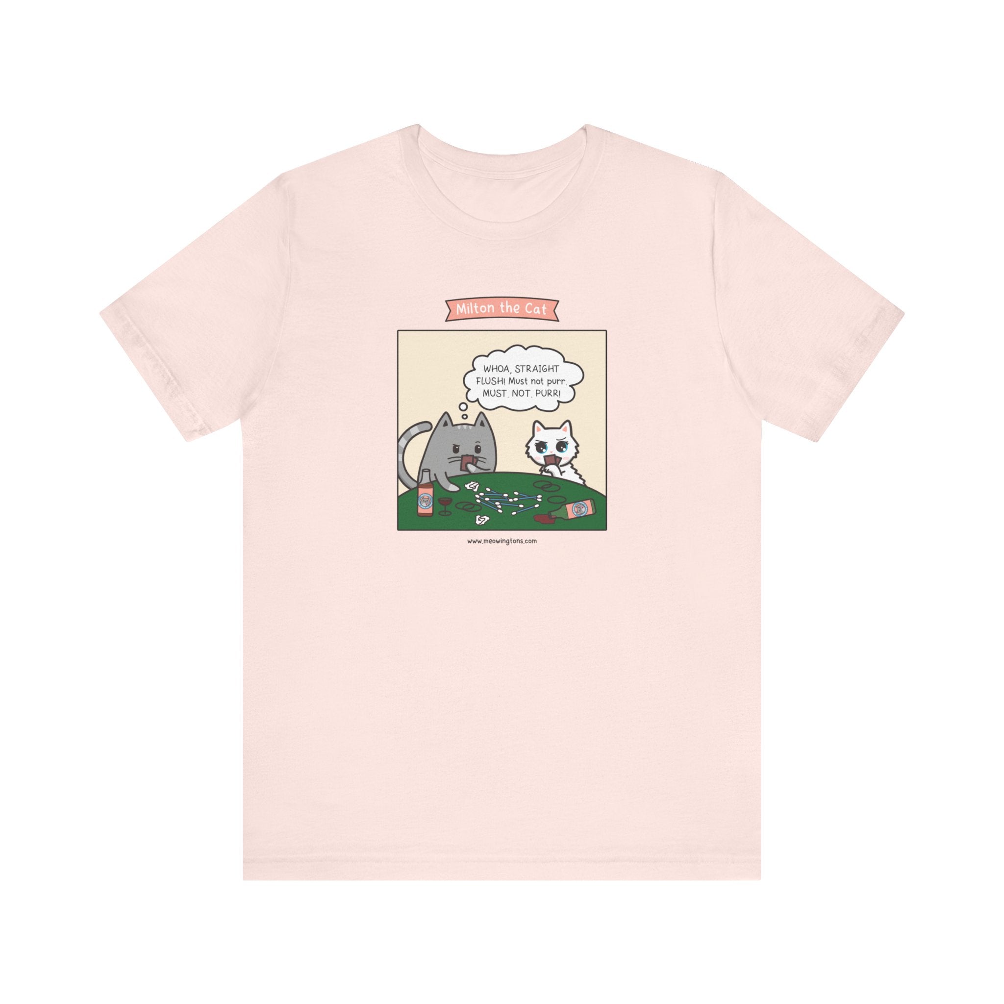 Cat Poker Comic T-Shirt