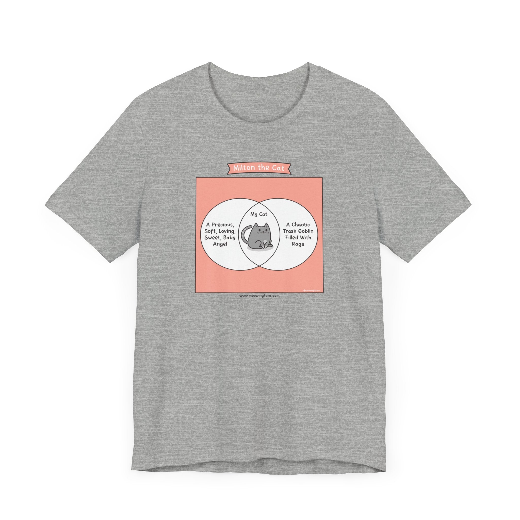 Cat Venn Diagram Comic T-Shirt