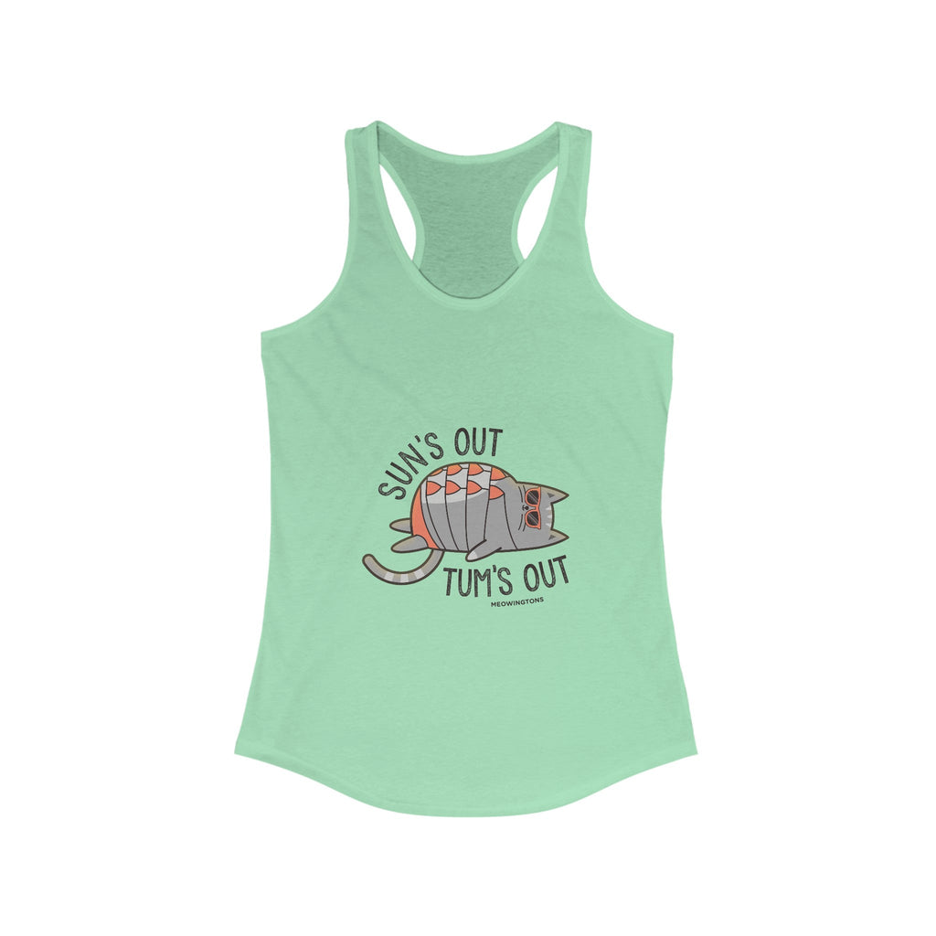 Sun's Out, Tum's Out Racerback Tank Top