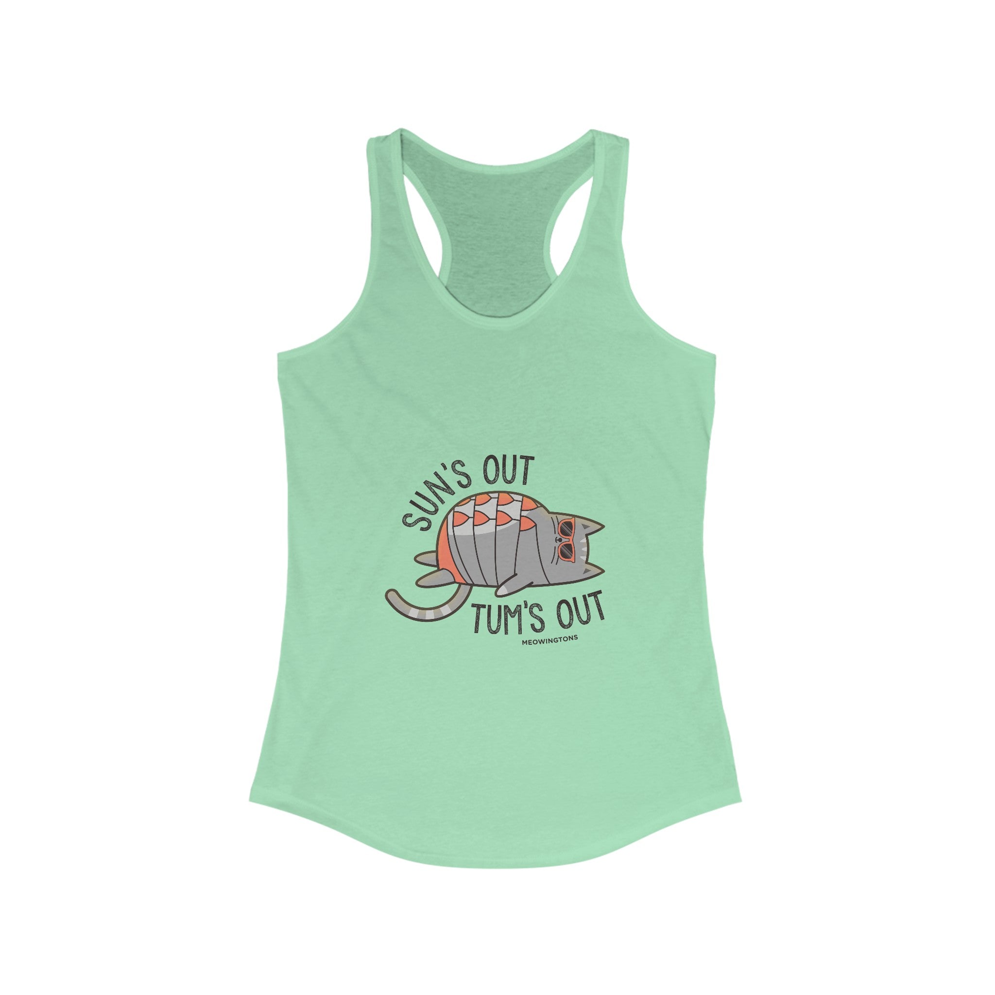 Sun's Out, Tum's Out Racerback Tank Top