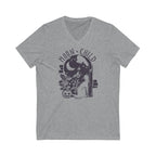 Moon Child V-Neck Cat T-Shirt