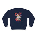 Merry & Feral Christmas Cat Sweatshirt