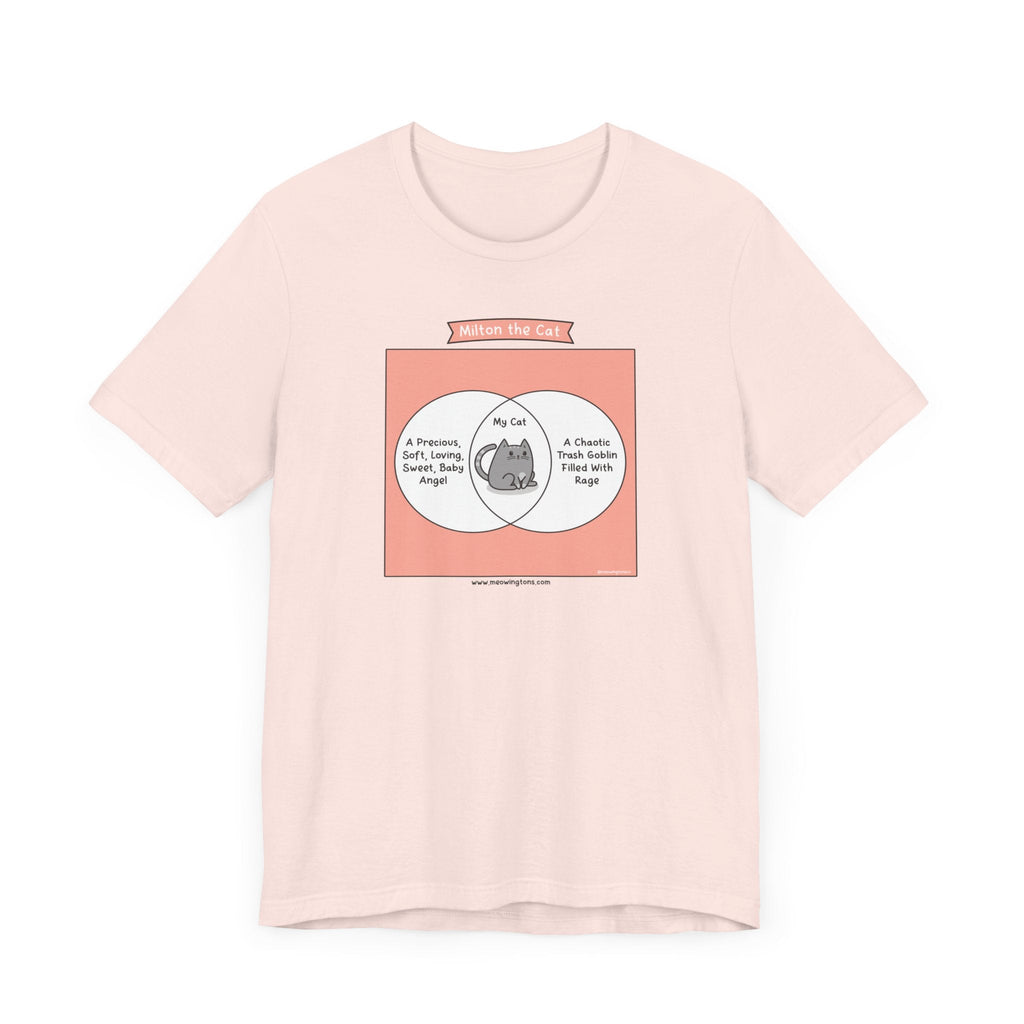Cat Venn Diagram Comic T-Shirt