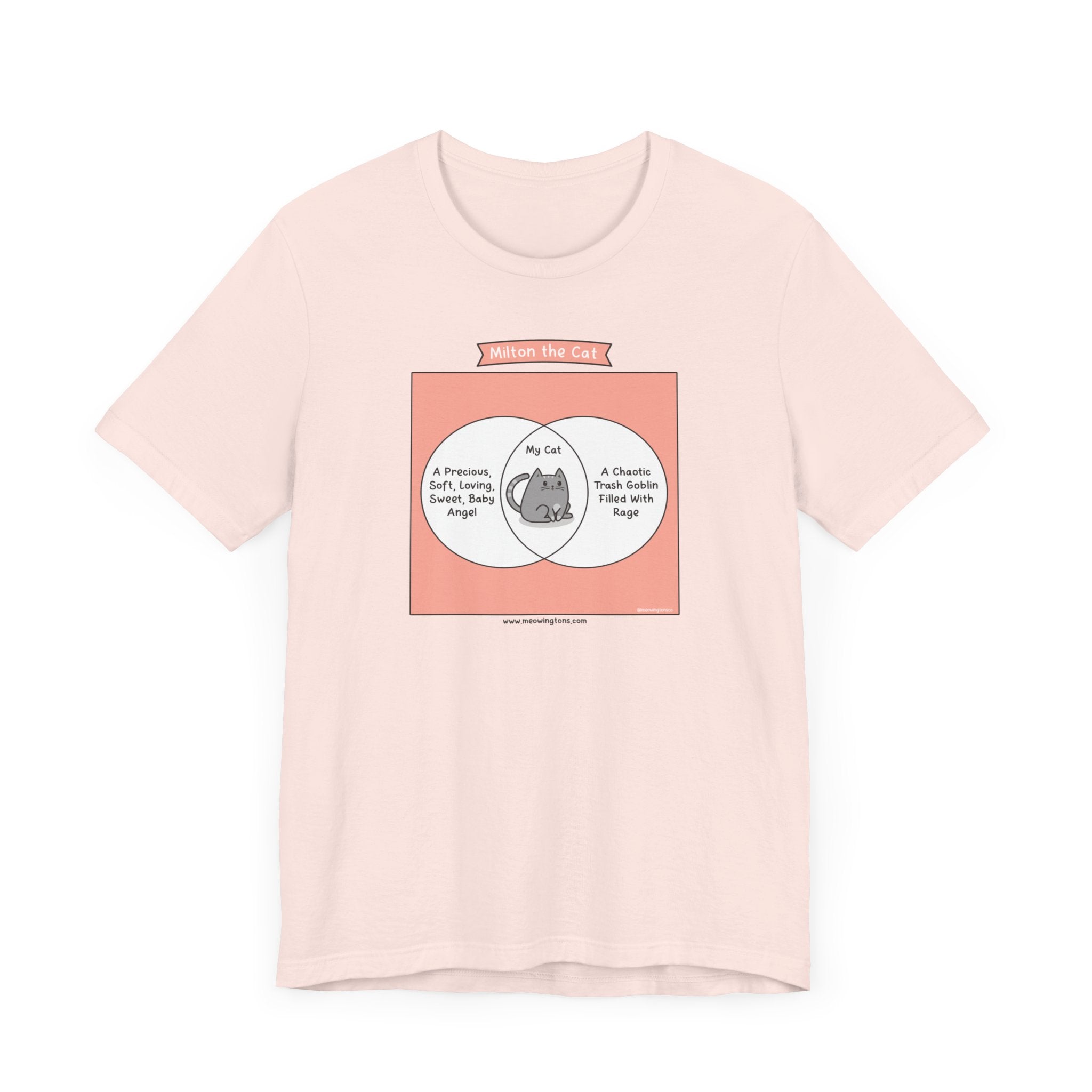 Cat Venn Diagram Comic T-Shirt