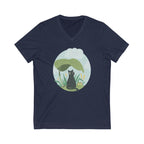 Rainy Days Cats & Plants V-Neck T-Shirt