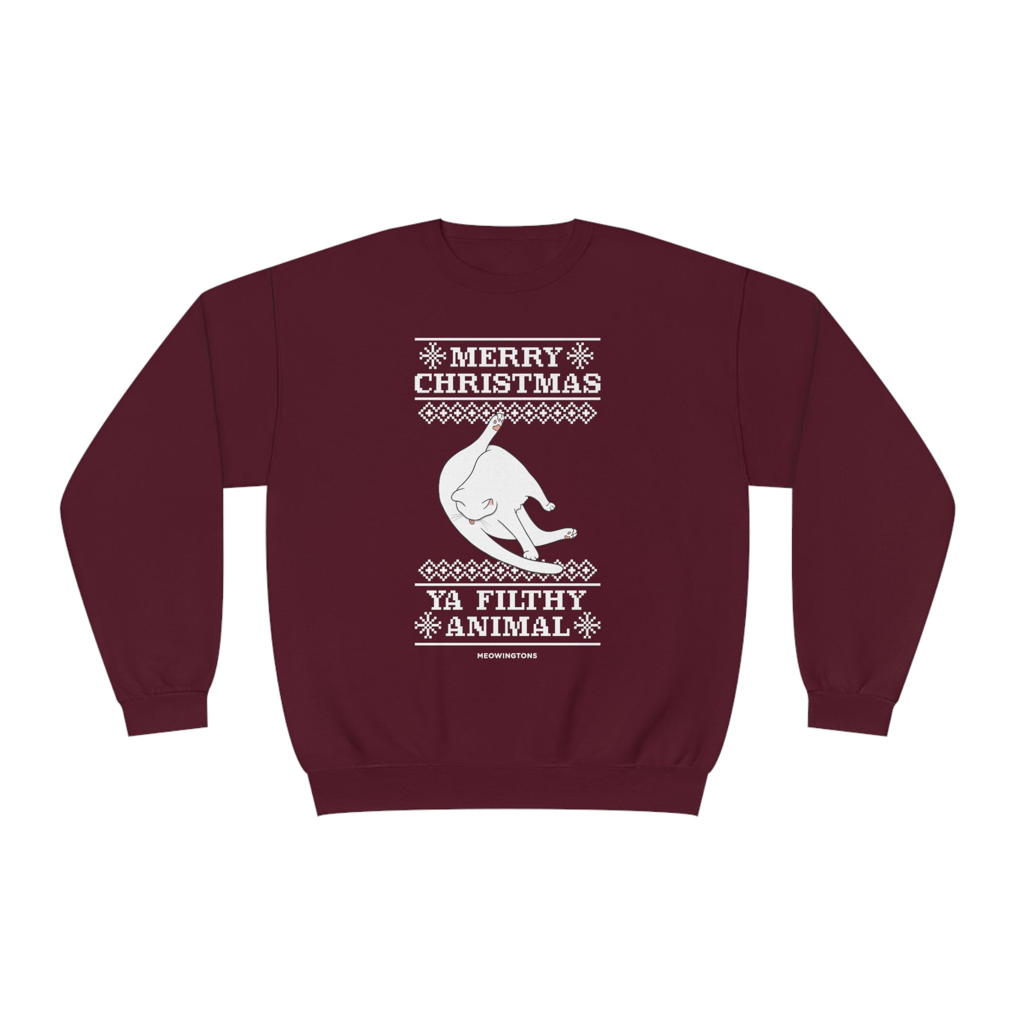 Merry Christmas, Ya Filthy Animal Crewneck Sweatshirt