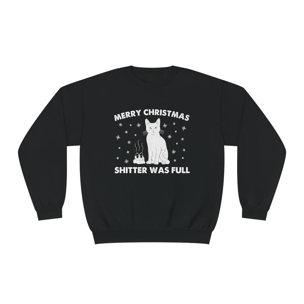 Shitter's Full Christmas Cat Sweatshirt
