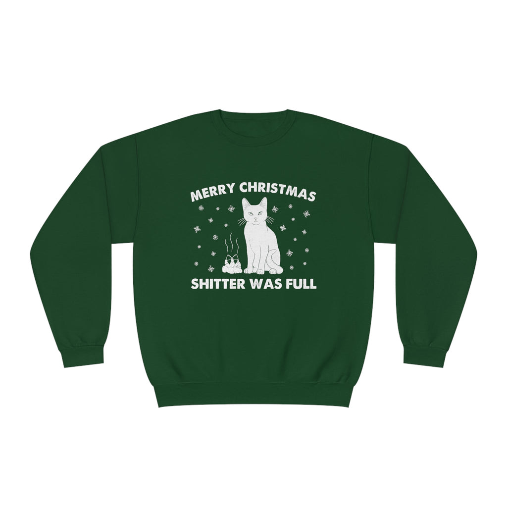 Shitter's Full Christmas Cat Sweatshirt