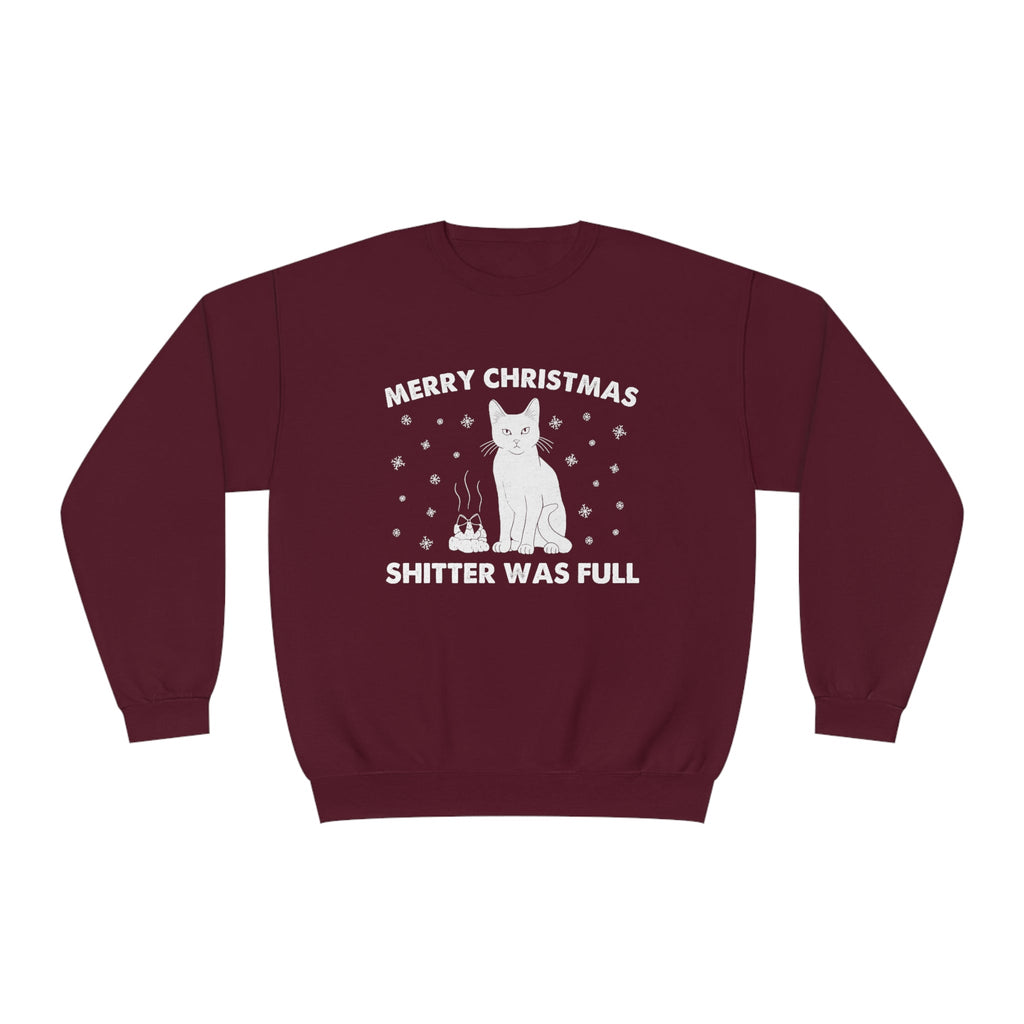 Shitter's Full Christmas Cat Sweatshirt