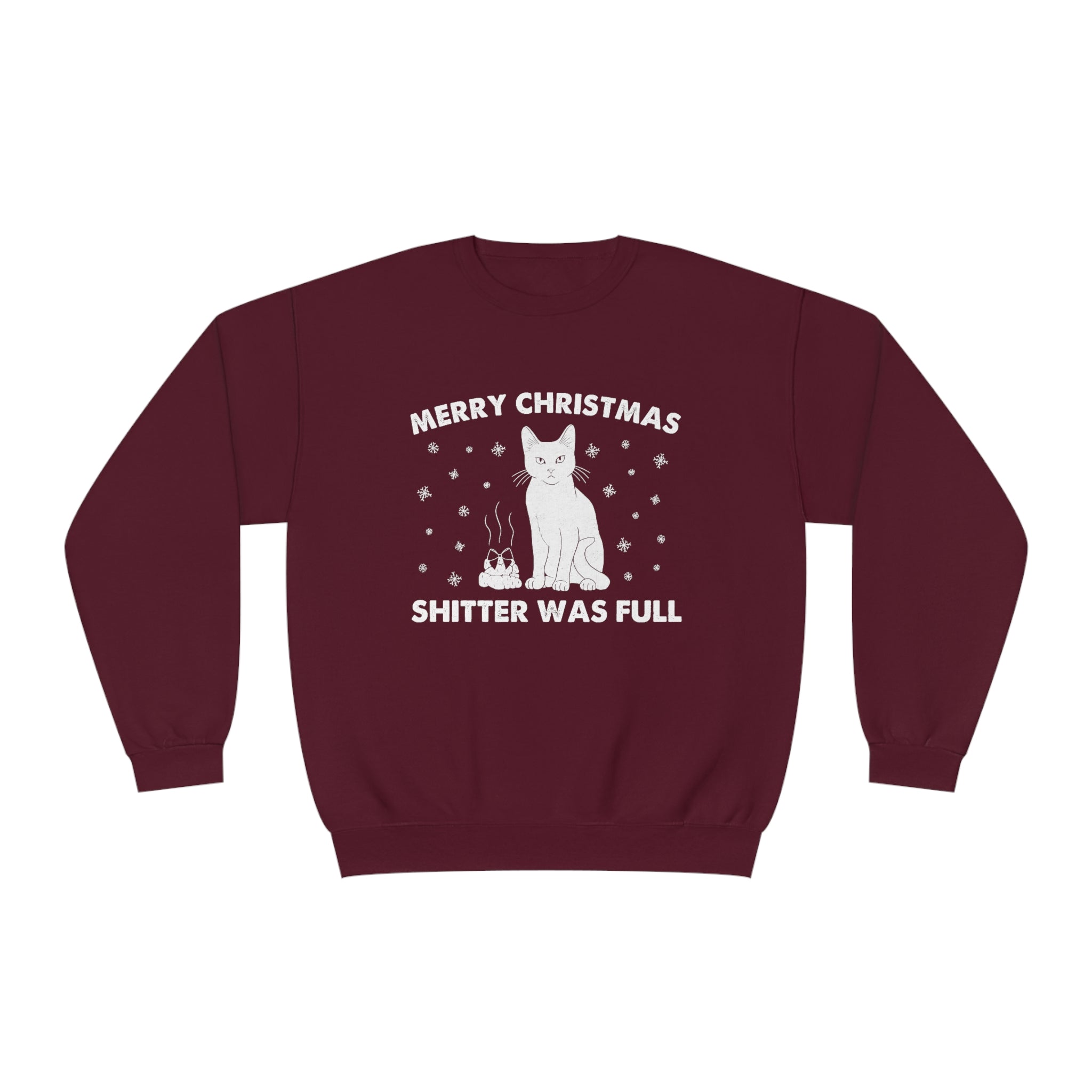 Shitter's Full Christmas Cat Sweatshirt