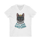 Ruth Bader Ginspurrg V-Neck Cat Shirt