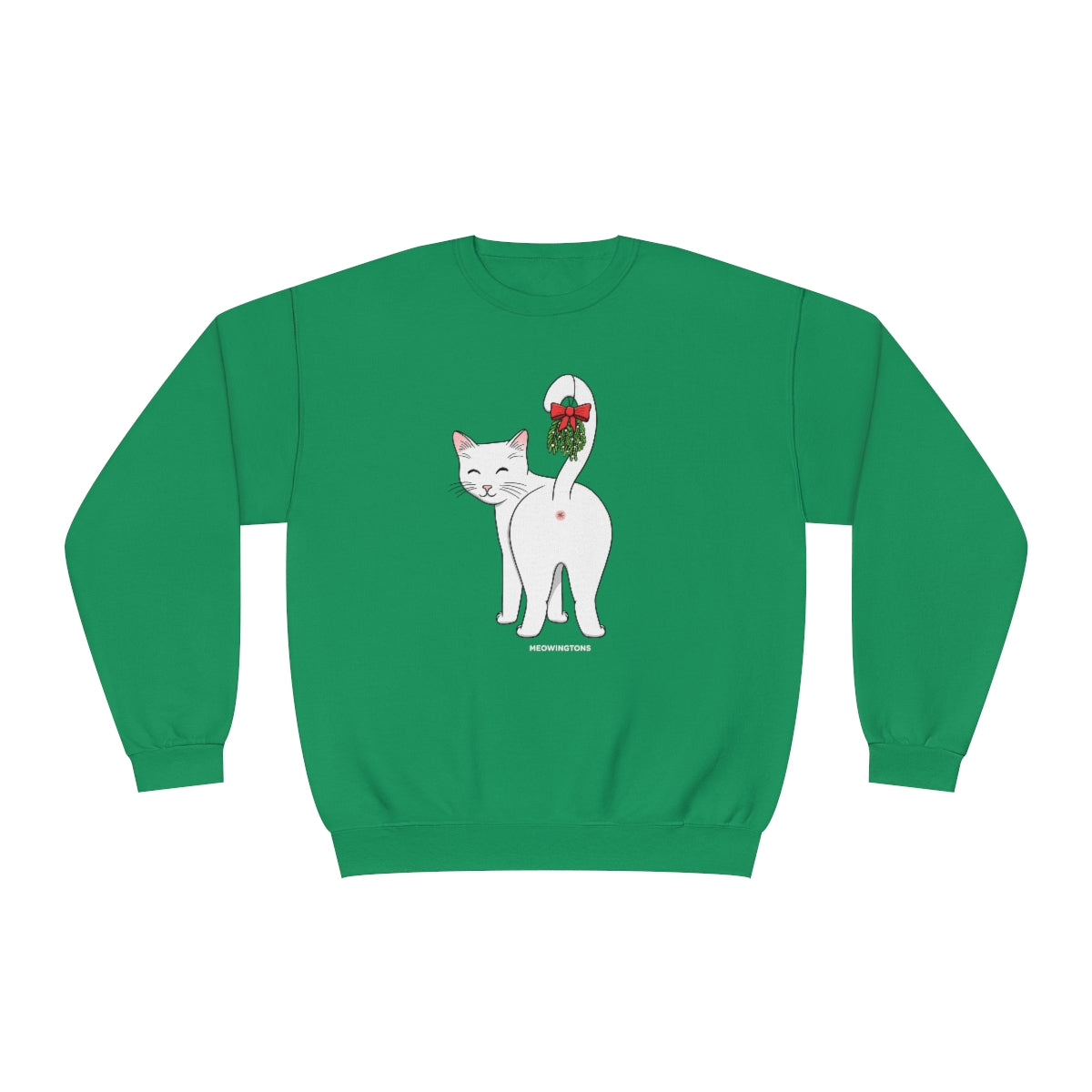 Kiss My Mistletoe Cat Butt Sweatshirt