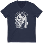 Moon Child V-Neck Cat T-Shirt