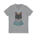 Ruth Bader Ginspurrg V-Neck Cat Shirt