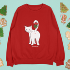Kiss My Mistletoe Cat Butt Sweatshirt