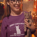 Shitter's Full Christmas Cat Sweatshirt
